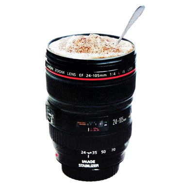 Camera Lens Travel Coffee Mug