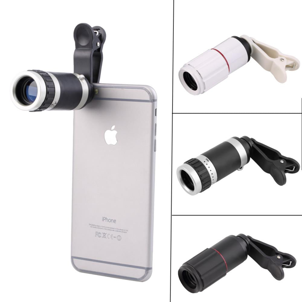 8X18x Zoom Optical Mobile Phone Telephoto Camera Lens Clip