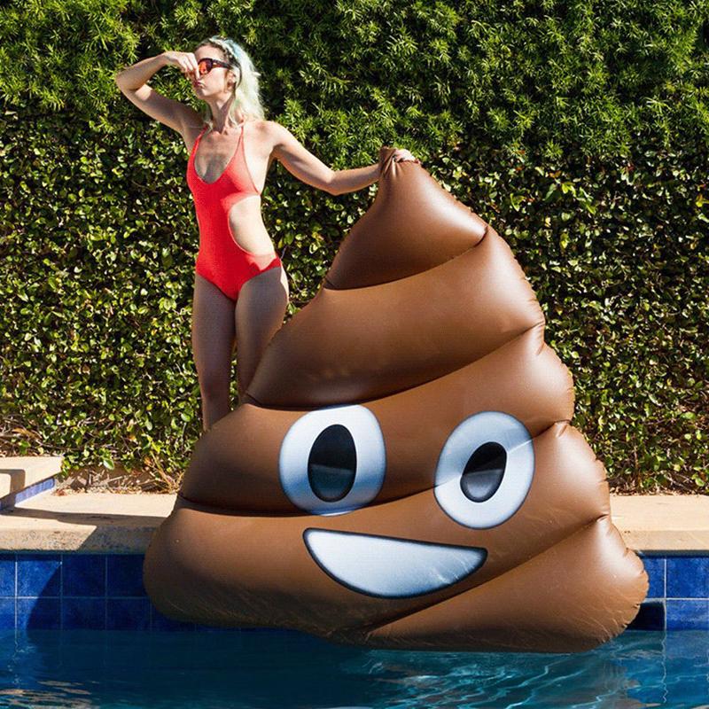 Giant Poop Inflatable Pool Float - 160cm