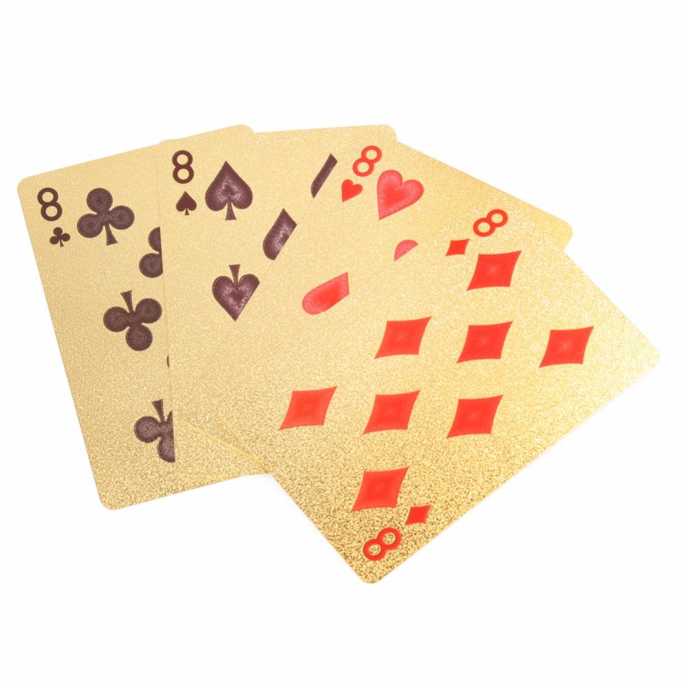 24K Gold Poker cards