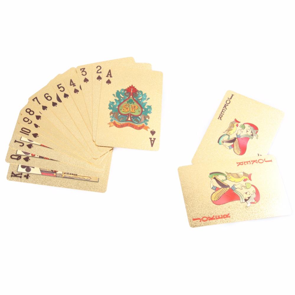 24K Gold Poker cards