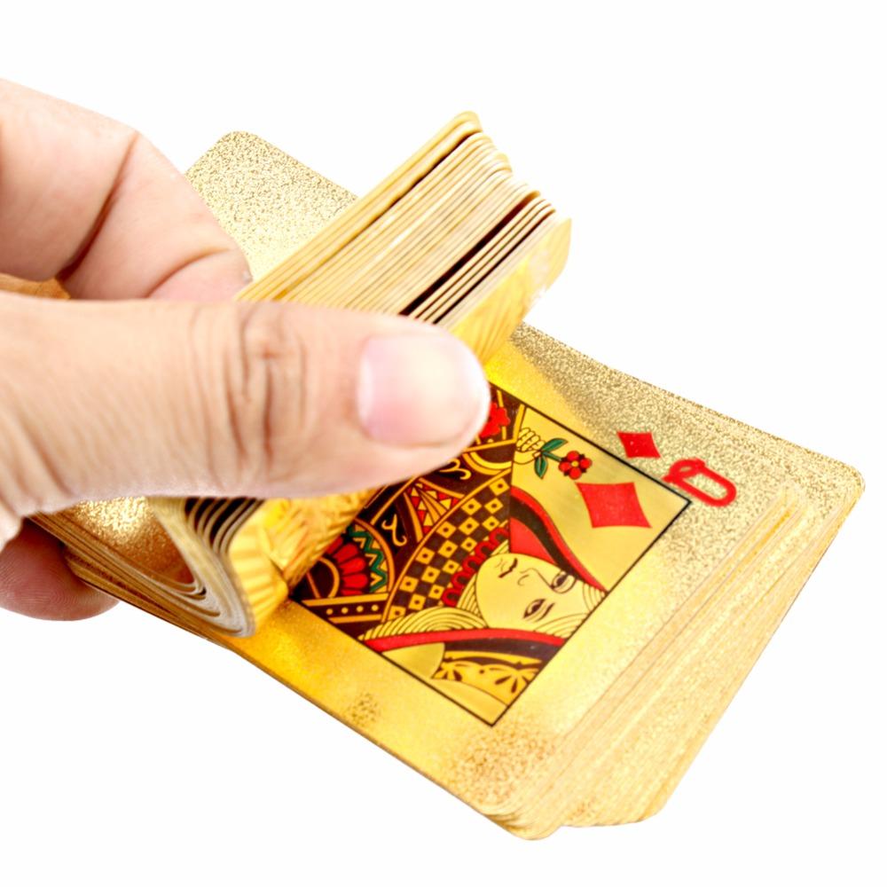24K Gold Poker cards