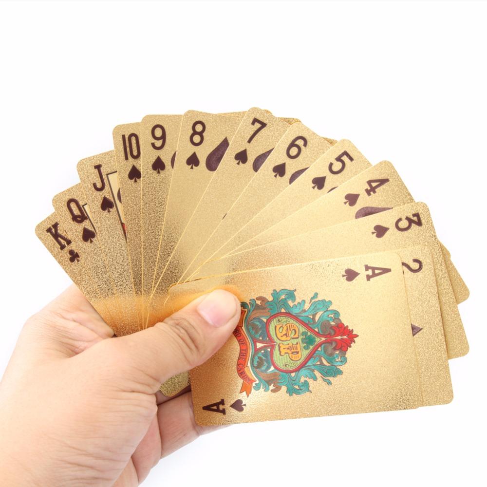 24K Gold Poker cards