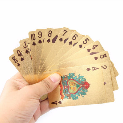 24K Gold Poker cards