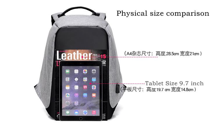 Anti Theft Backpack  with  USB Charger