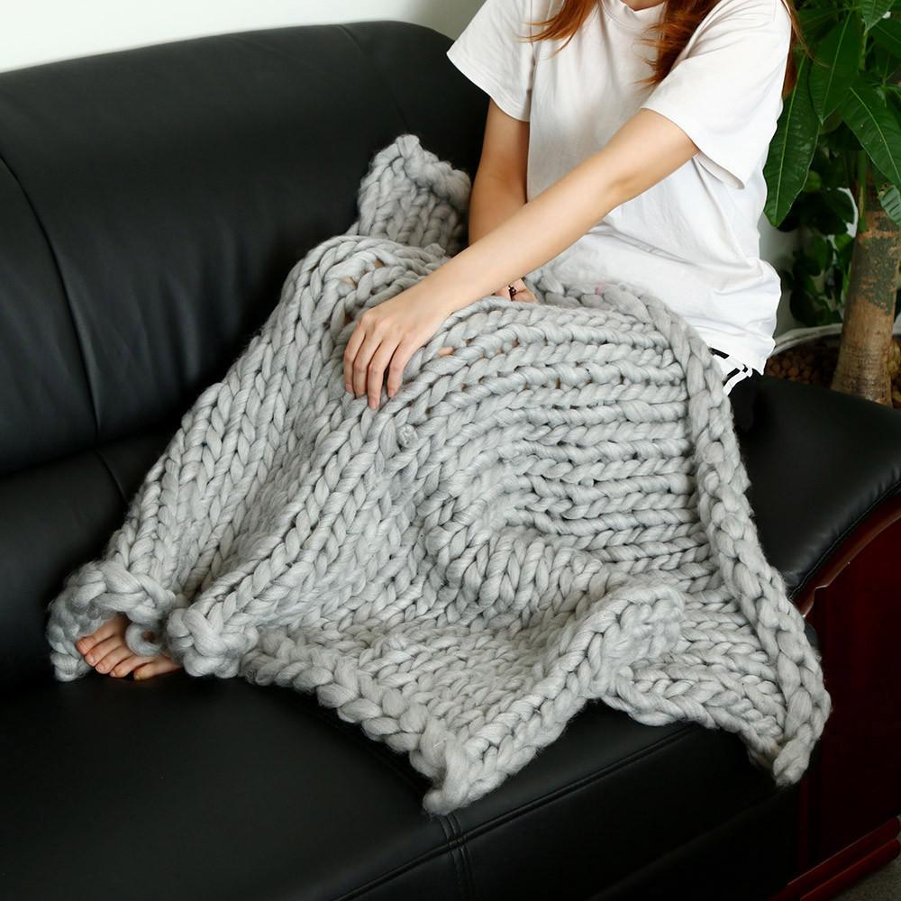 Chunky  Yarn Throw